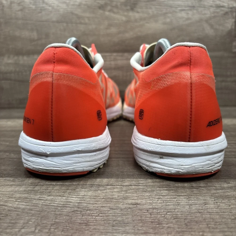 Adidas Takumi Sen 7 Orange Black Mens US Size 12 EUR 46.67 FZ2499 Running Shoes - Picture 5 of 10